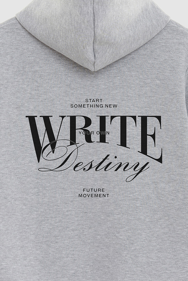BUZO HOODIE ESTAMPADO WRITE YOUR OWN DESTINY