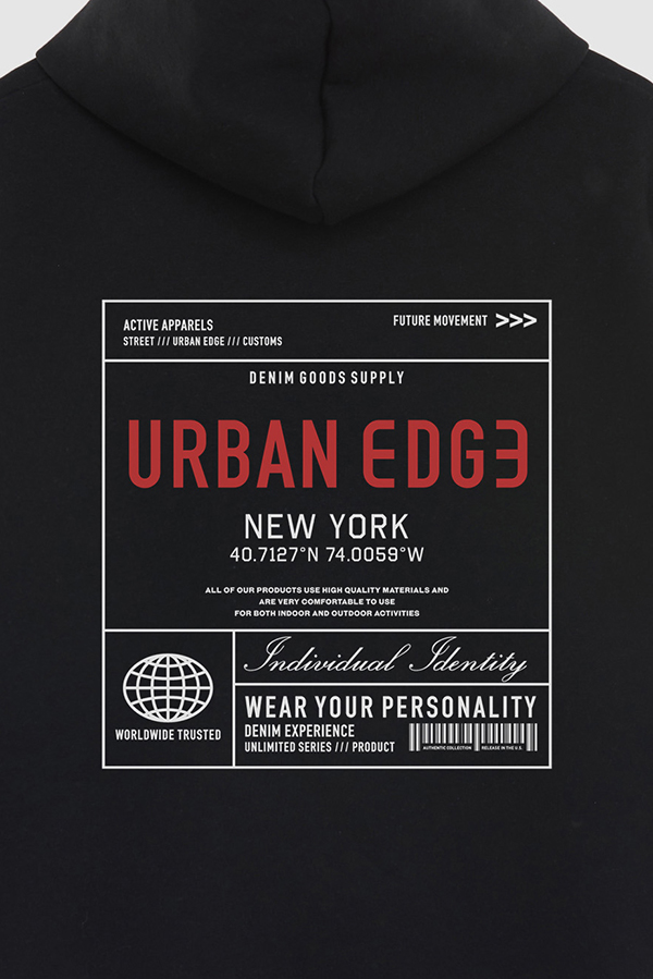 BUZO HOODIE ESTAMPADO URBAN EDGE