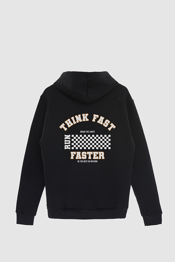 BUZO HOODIE ESTAMPADO THINK FAST