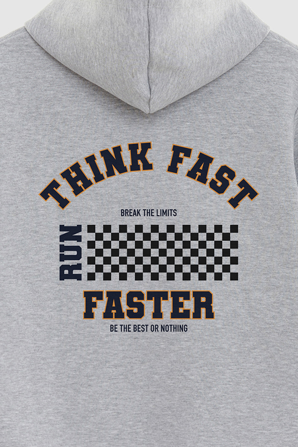 BUZO HOODIE ESTAMPADO THINK FAST