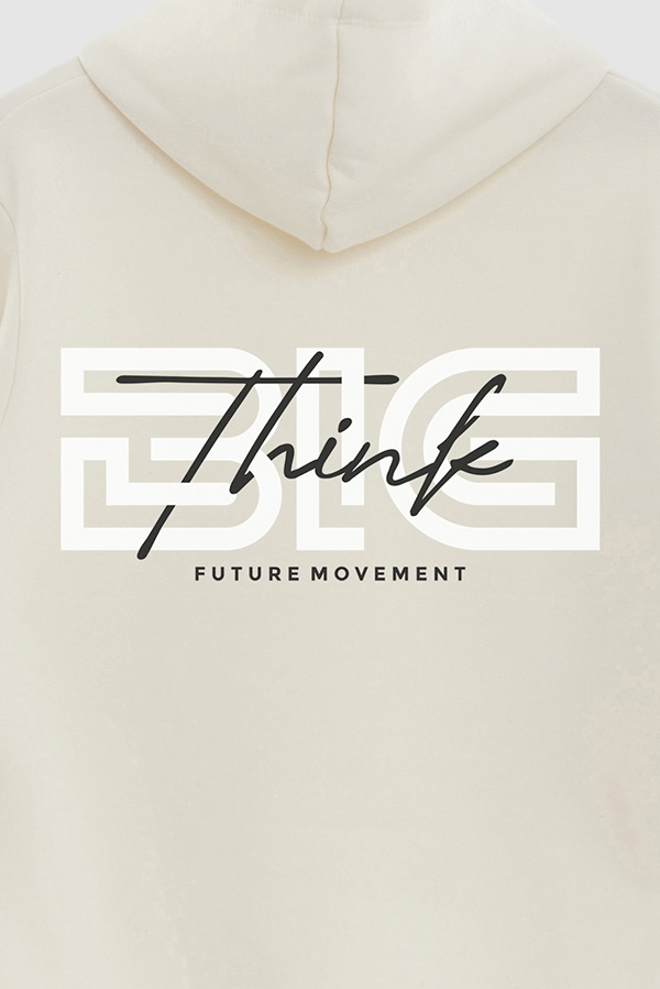 BUZO HOODIE ESTAMPADO THINK BIG