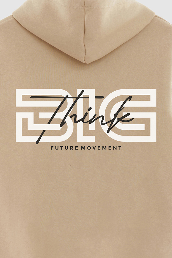 BUZO HOODIE ESTAMPADO THINK BIG