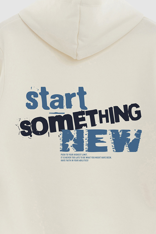 BUZO HOODIE ESTAMPADO START SOMETHING NEW 2
