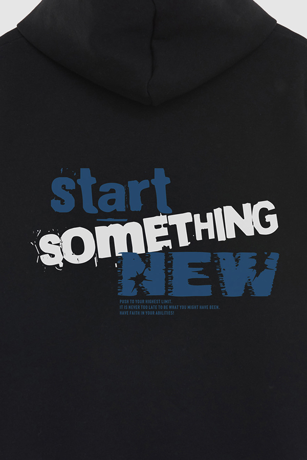 BUZO HOODIE ESTAMPADO START SOMETHING NEW 2