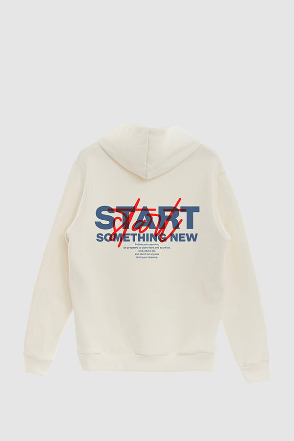 BUZO HOODIE ESTAMPADO START SOMETHING NEW