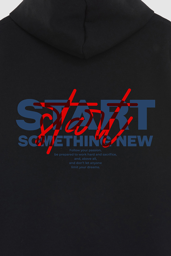 BUZO HOODIE ESTAMPADO START SOMETHING NEW