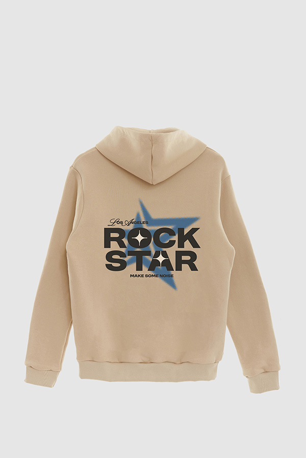 BUZO HOODIE ESTAMPADO ROCK STAR
