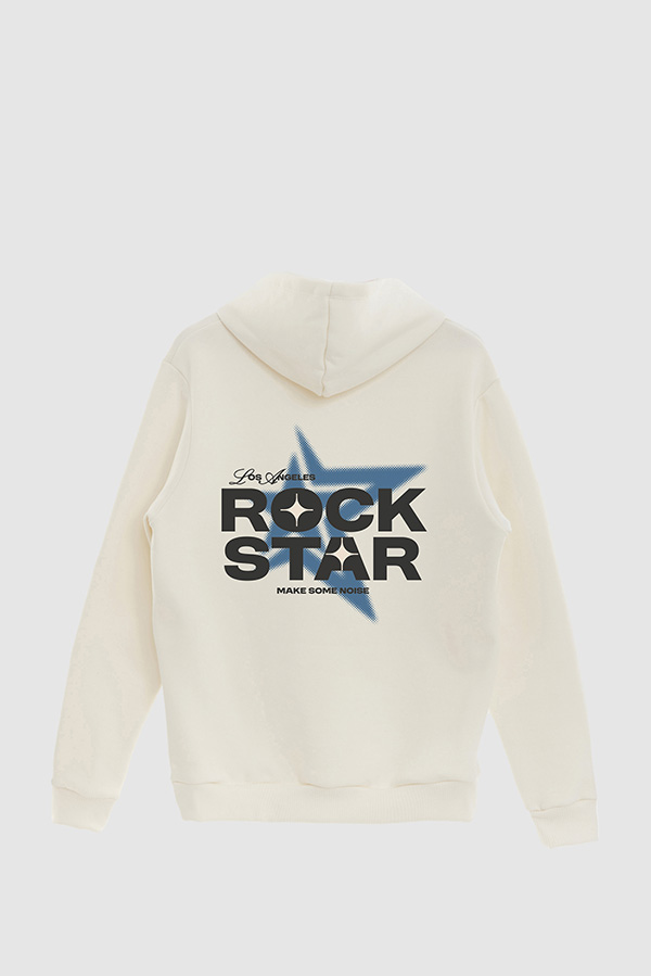 BUZO HOODIE ESTAMPADO ROCK STAR
