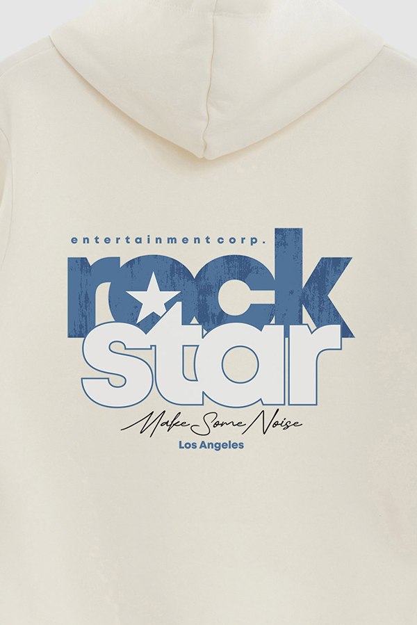 BUZO HOODIE ESTAMPADO ROCK STAR 0