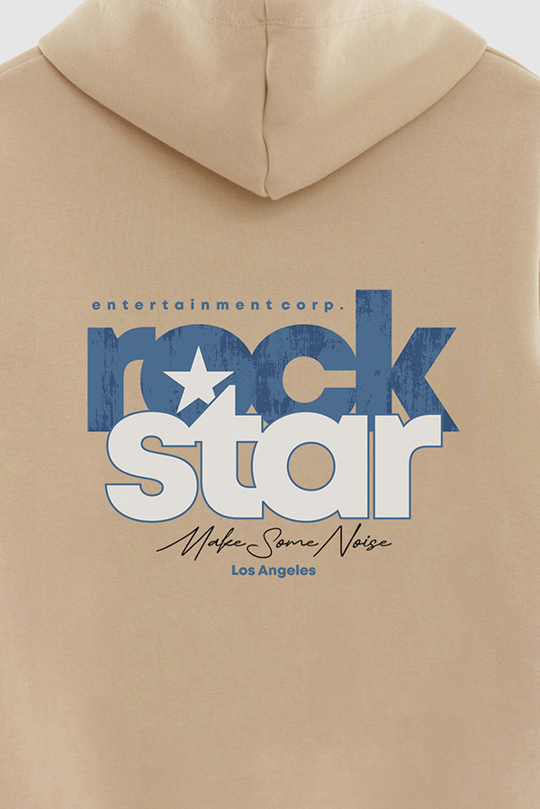 BUZO HOODIE ESTAMPADO ROCK STAR 0