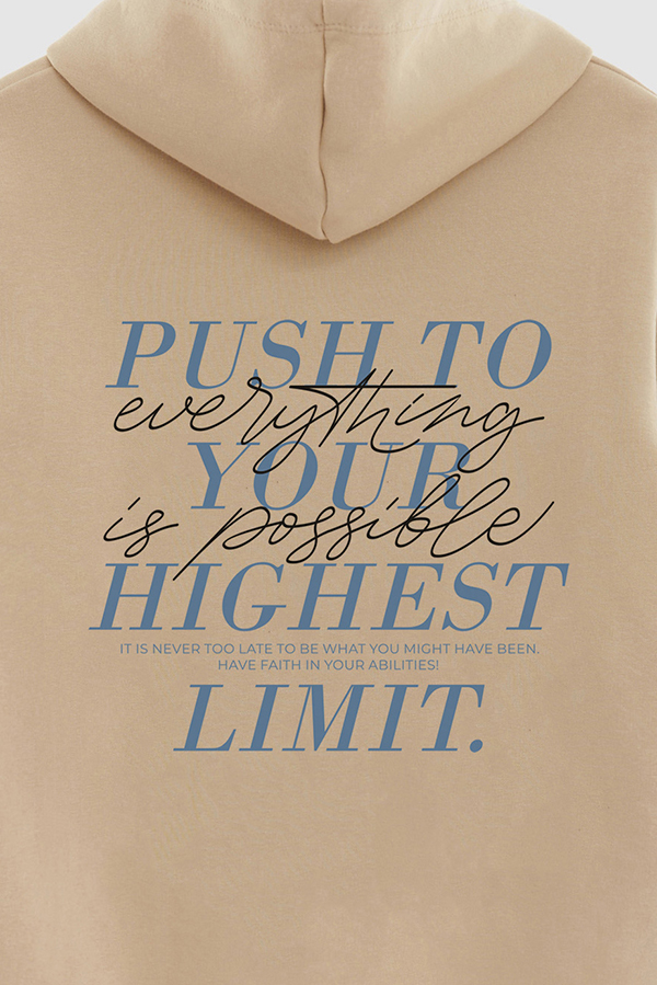 BUZO HOODIE ESTAMPADO PUSH TO