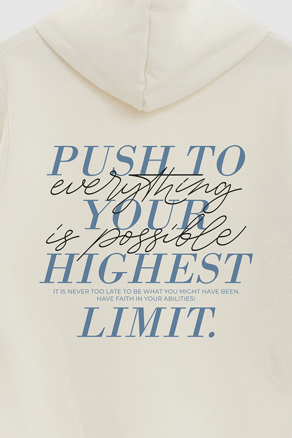 BUZO HOODIE ESTAMPADO PUSH TO