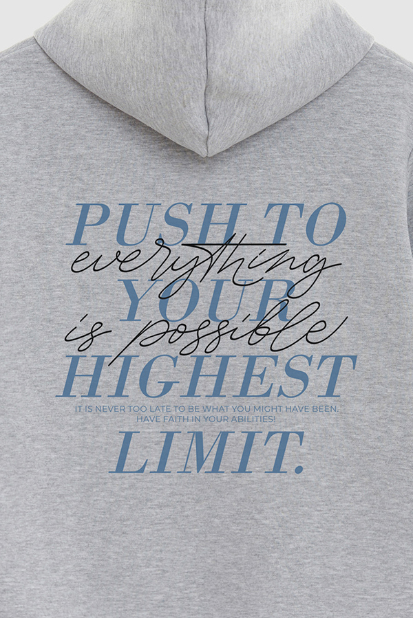 BUZO HOODIE ESTAMPADO PUSH TO