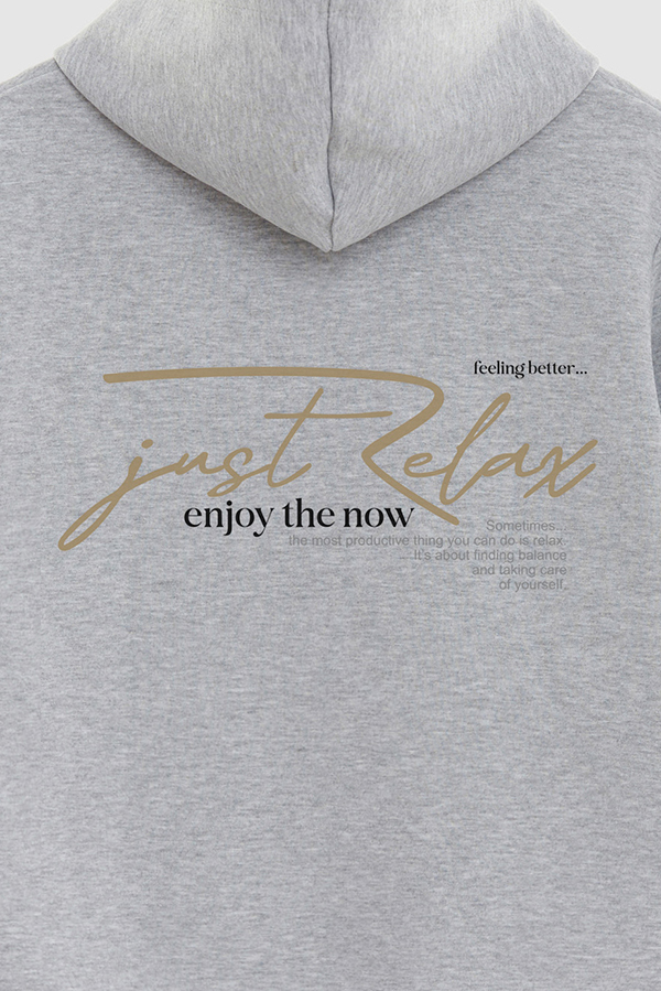 BUZO HOODIE ESTAMPADO JUST RELAX