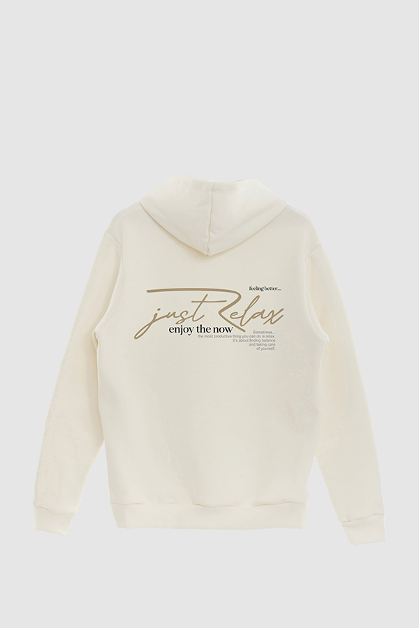 BUZO HOODIE ESTAMPADO JUST RELAX