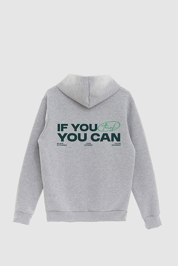 BUZO HOODIE ESTAMPADO IF YOU CAN THINK
