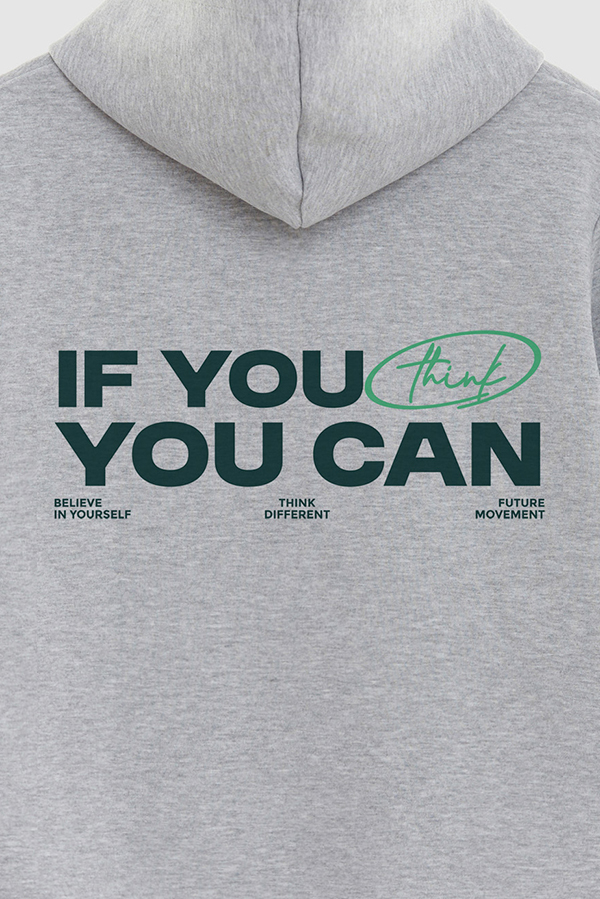 BUZO HOODIE ESTAMPADO IF YOU CAN THINK