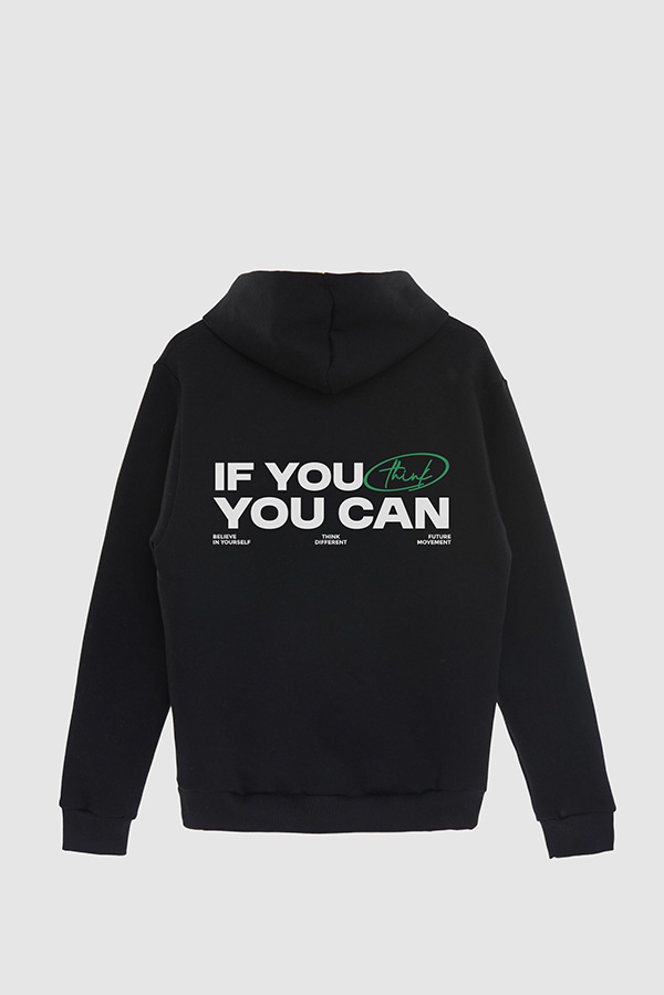BUZO HOODIE ESTAMPADO IF YOU CAN THINK