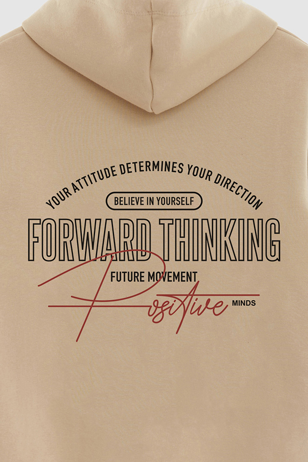 BUZO HOODIE ESTAMPADO FORWARD THINKING