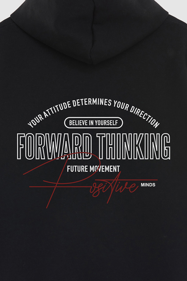 BUZO HOODIE ESTAMPADO FORWARD THINKING
