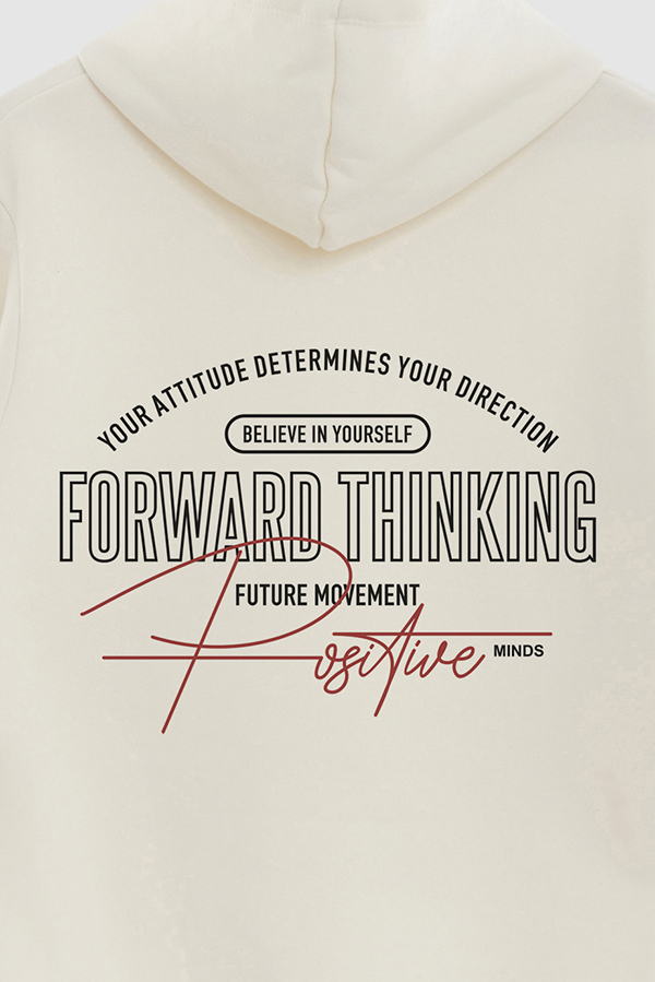 BUZO HOODIE ESTAMPADO FORWARD THINKING