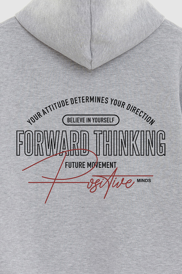 BUZO HOODIE ESTAMPADO FORWARD THINKING