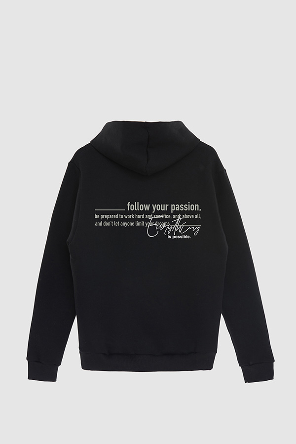 BUZO HOODIE ESTAMPADO FOLLOW YOUR PASSION