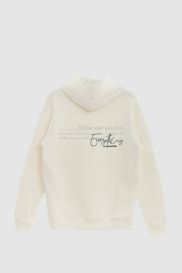 BUZO HOODIE ESTAMPADO FOLLOW YOUR PASSION