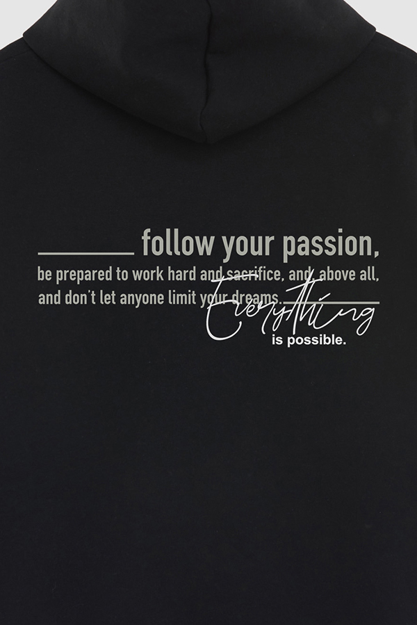 BUZO HOODIE ESTAMPADO FOLLOW YOUR PASSION