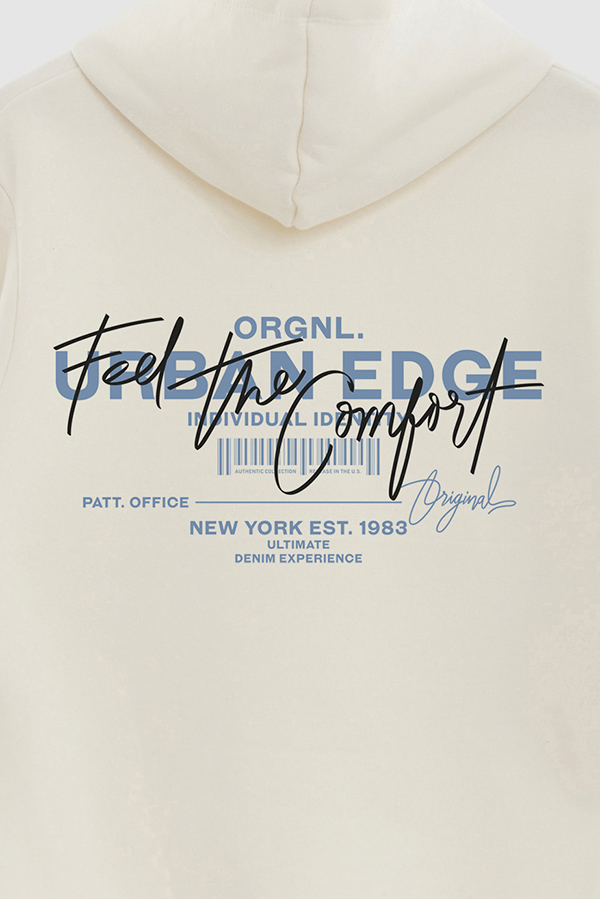 BUZO HOODIE ESTAMPADO FEEL THE COMFORT