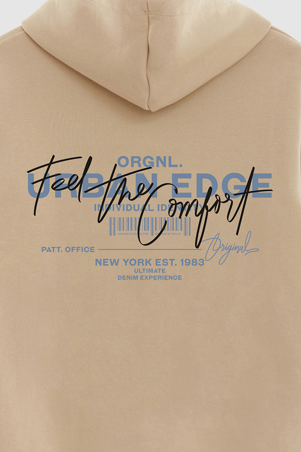 BUZO HOODIE ESTAMPADO FEEL THE COMFORT