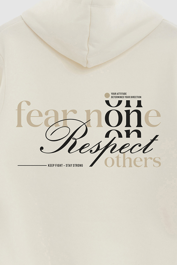 BUZO HOODIE ESTAMPADO FEAR NO ONE