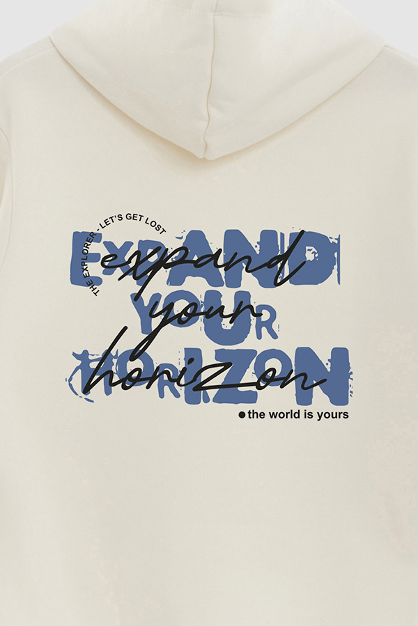 BUZO HOODIE ESTAMPADO EXPAND YOUR HORIZON 2