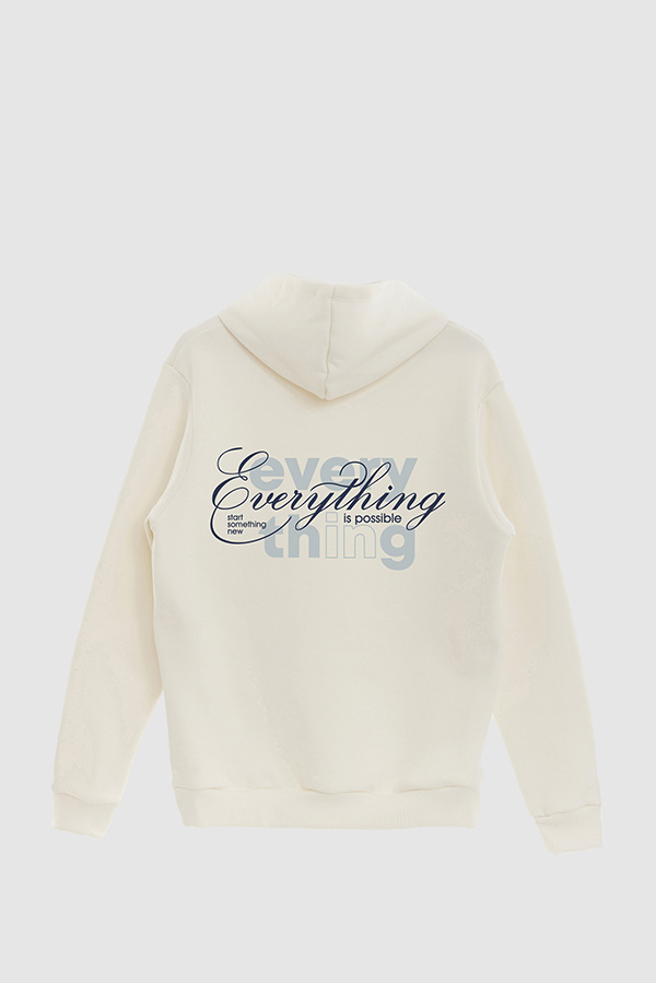 BUZO HOODIE ESTAMPADO EVERYTHING IS POSSIBLE 9