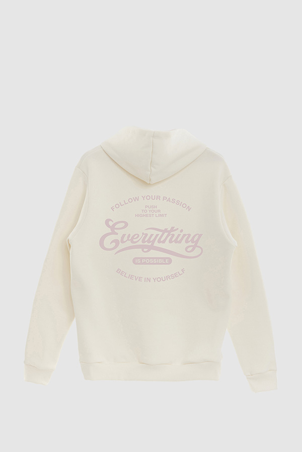 BUZO HOODIE ESTAMPADO EVERYTHING IS POSSIBLE 8