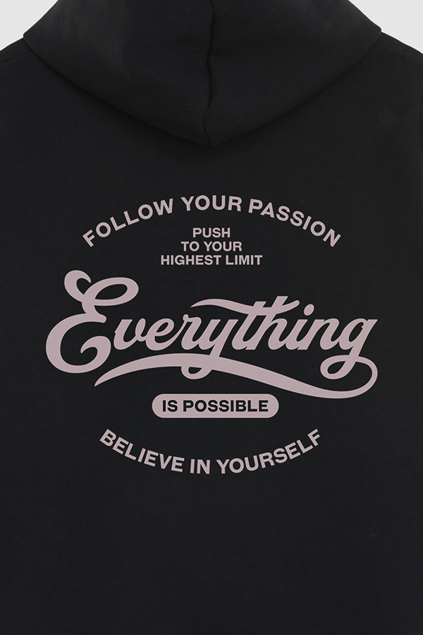 BUZO HOODIE ESTAMPADO EVERYTHING IS POSSIBLE 8
