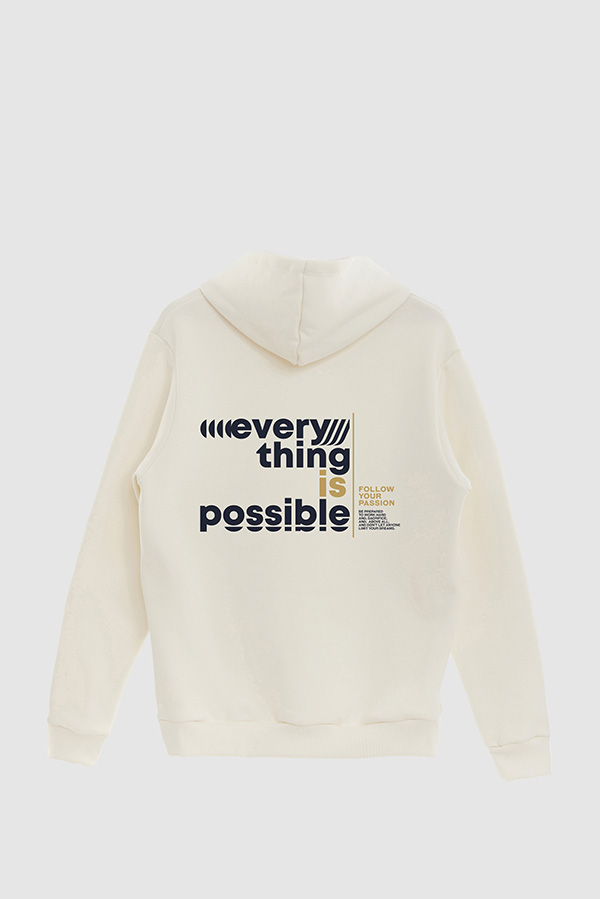 BUZO HOODIE ESTAMPADO EVERYTHING IS POSSIBLE 7