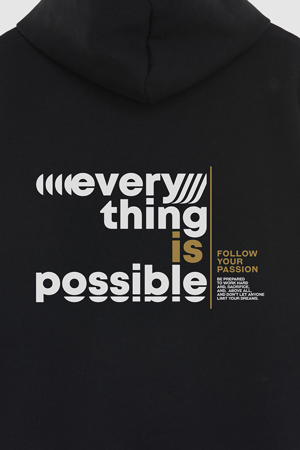 BUZO HOODIE ESTAMPADO EVERYTHING IS POSSIBLE 7