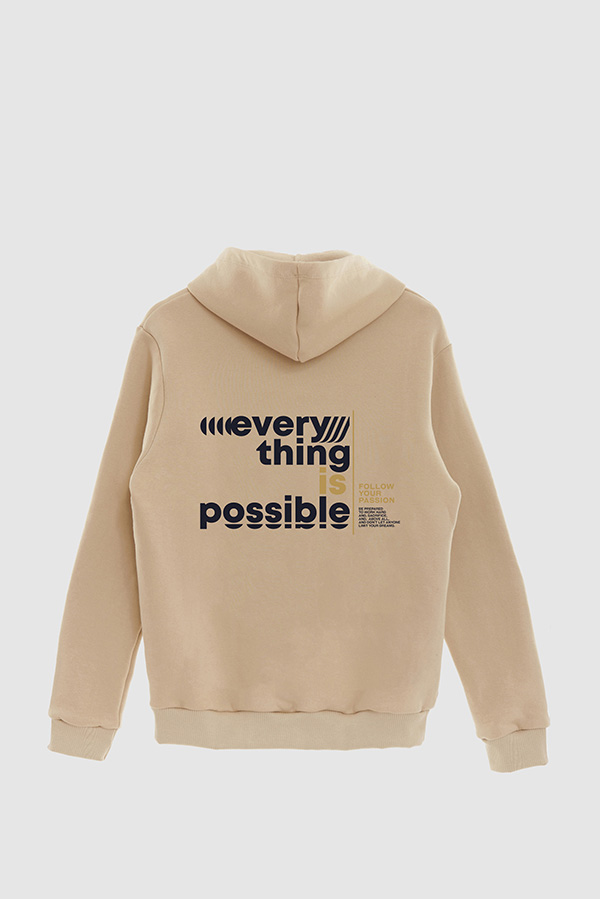 BUZO HOODIE ESTAMPADO EVERYTHING IS POSSIBLE 7