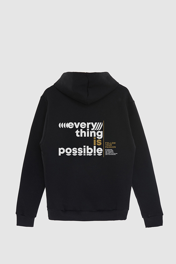BUZO HOODIE ESTAMPADO EVERYTHING IS POSSIBLE 7