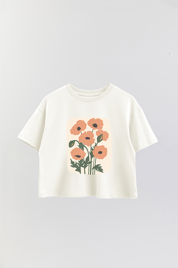 REMERA CROP ESTAMPADA ART 165