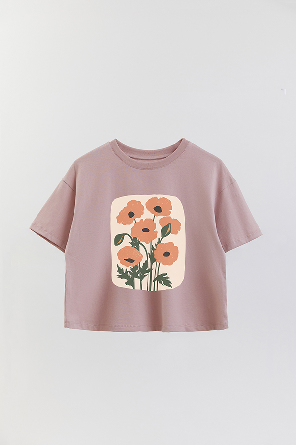 REMERA CROP ESTAMPADA ART 165