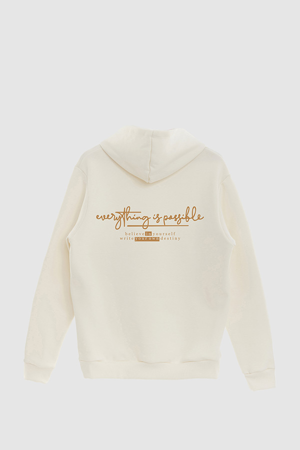 BUZO HOODIE ESTAMPADO EVERYTHING IS POSSIBLE 6