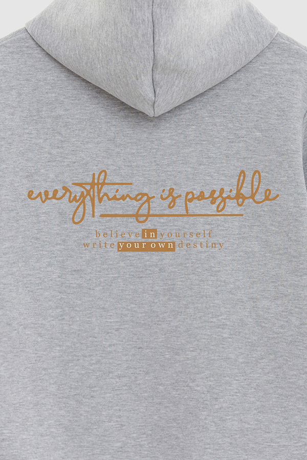 BUZO HOODIE ESTAMPADO EVERYTHING IS POSSIBLE 6