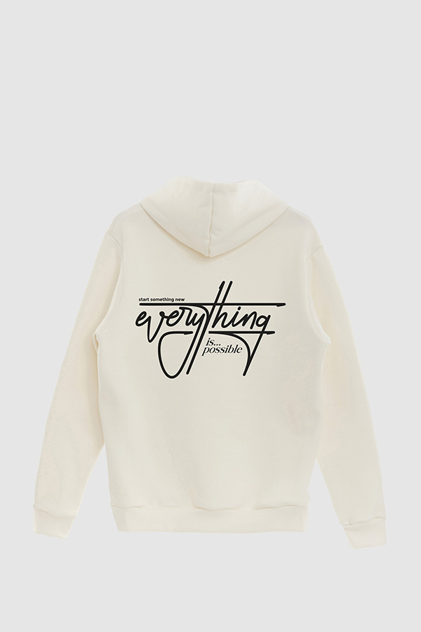 BUZO HOODIE ESTAMPADO EVERYTHING IS POSSIBLE 5