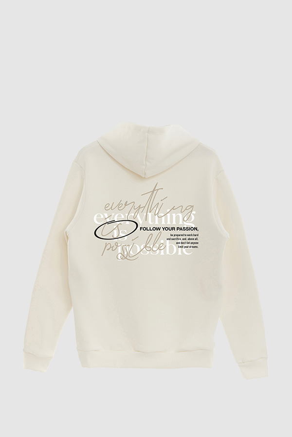 BUZO HOODIE ESTAMPADO EVERYTHING IS POSSIBLE 4