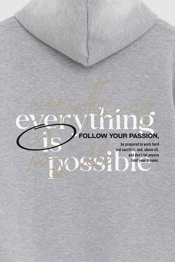 BUZO HOODIE ESTAMPADO EVERYTHING IS POSSIBLE 4