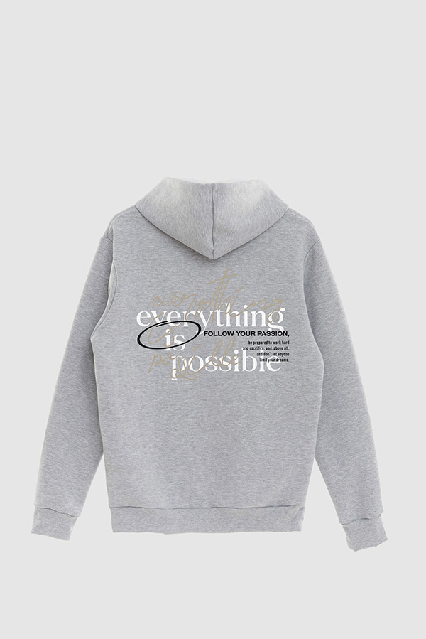 BUZO HOODIE ESTAMPADO EVERYTHING IS POSSIBLE 4
