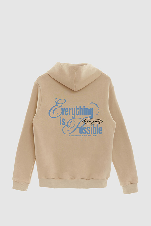 BUZO HOODIE ESTAMPADO EVERYTHING IS POSSIBLE 3