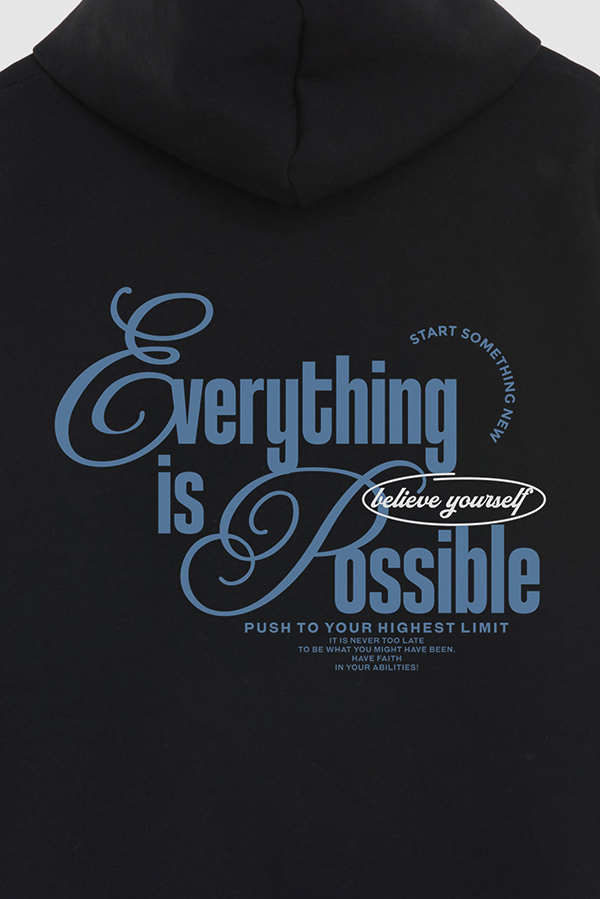 BUZO HOODIE ESTAMPADO EVERYTHING IS POSSIBLE 3